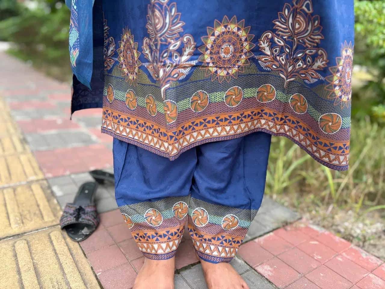 Aarong Inspired  Dark Blue