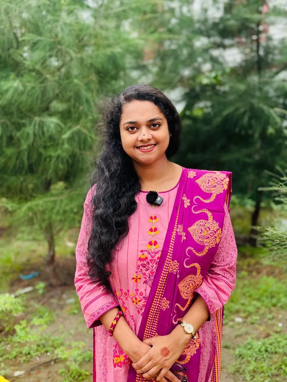 আড়ং ইন্সপায়ারড ফুল স্টিচড কটন ৩-পিস কামিজ সেট