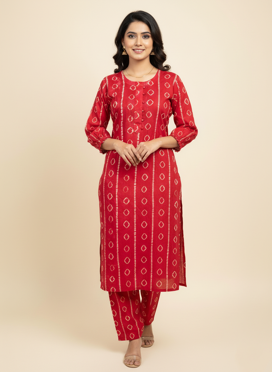 Elegant Batik Co-Ord Suit