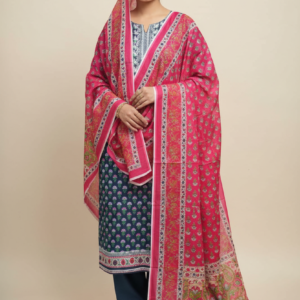 Elegant Unstitched Lawn Cotton 3-piece Set