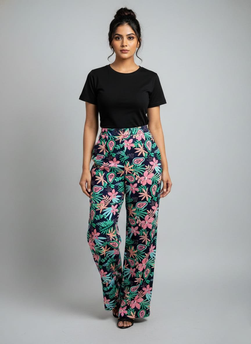 Soft Knit Women's Trousers - Free Size