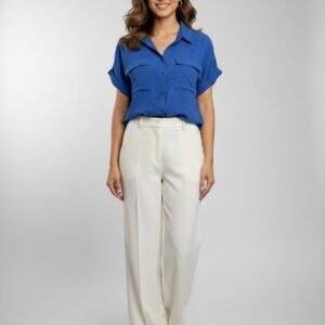 Elegant Soft Crepe Cheese Cotton Shirt