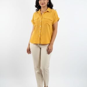 Classic Soft Crepe Cheese Cotton Long Shirt