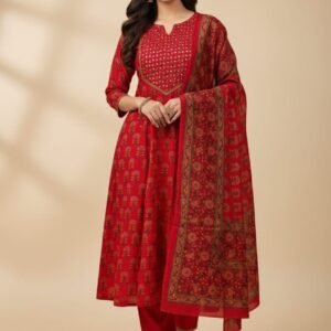 Elegant Unstitched 3-Piece Cotton Set