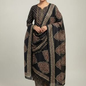 Elegant Unstitched Cotton 3-Piece