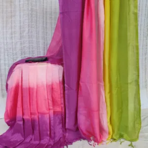 Shiburi Dye Silk Saree by Shuch Shilpo