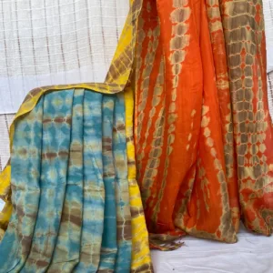 Shiburi Dye Silk Saree - Elegance Redefined