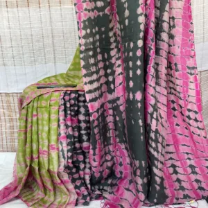 Shiburi Dye Silk Saree by Shuch Shilpo