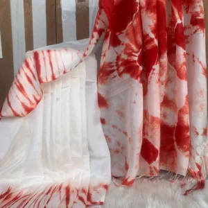 Elegant Shibori Dye Silk Saree - Shuch Shilpo