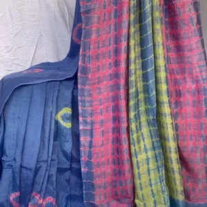 Shiburi Dye Silk Saree - Elegance by Shuch Shilpo