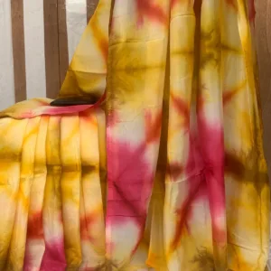 Elegant Shiburi Dye Silk Saree by Shuch Shilpo